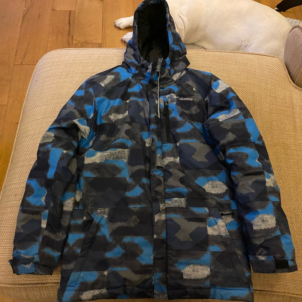 Columbia Blue and Gray Camo Jacket
